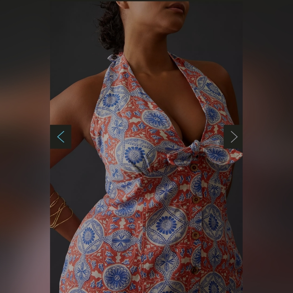 ANTHROPOLOGIE MAEVE Halter Mini Dress - Picture 8 of 10